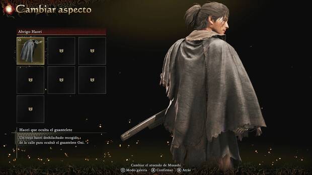 Onimusha: Way of the Sword - Abrigos Haori: Haori que oculta el guantelete