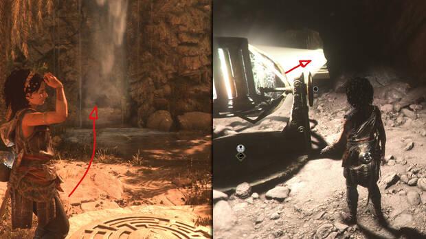 Resonance: A Plague Tale Legacy - Puzle de la puerta de la montaña - Encontrar la luz y encenderla para redirigir el haz