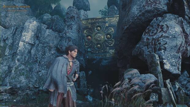 Onimusha: Way of the Sword - Una fuerza refugiada; punto desde el que disparar al primer bloque en el refugio Oni