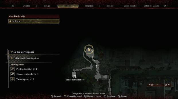 Onimusha: Way of the Sword - Glifos Oni, ubicaci�n del glifo Oni del Castillo de Nijo