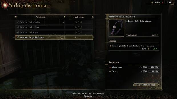 Onimusha: Way of the Sword - Amuletos, Amuleto de purificación