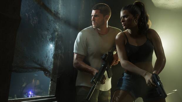 Jason y Lucia en una secuencia de acción
