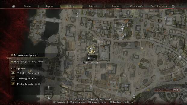 Onimusha: Way of the Sword - Grietas, ubicaci�n de la grieta del Templo Antiguo en Kioto