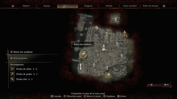 Onimusha: Way of the Sword - Entre las sombras; ubicación de la grieta de miasma de la zona suroeste de Kioto