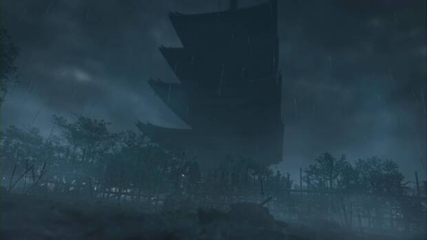 Onimusha: Way of the Sword - Vivir es sufrir, Musashi y Ganryu se encuentran en la Pagoda Yasaka