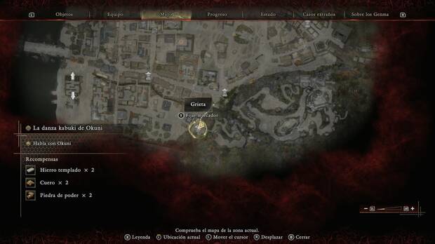 Onimusha: Way of the Sword - Grietas, ubicaci�n de la grieta al suroeste de Toribeno