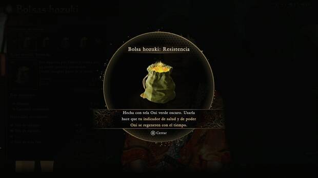 Onimusha: Way of the Sword - Bolsa hozuki, Bolsa hozuki: Resistencia