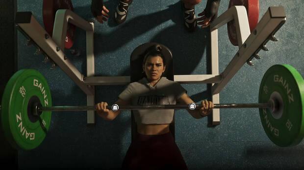Tarea secundaria en Grand Theft Auto 6 de entrenamientos en gimnasios
