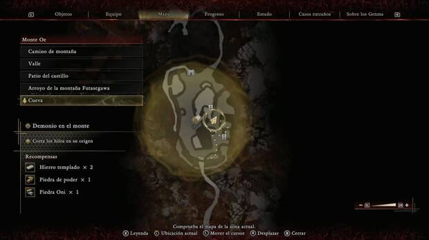 Onimusha: Way of the Sword - Demonio en el monte; ubicaci�n del primer tejedor en la zona del miasma
