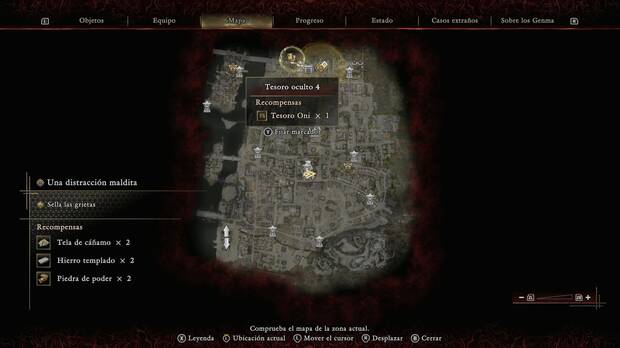 Onimusha: Way of the Sword - Encuentros del destino; ubicaci�n de la misi�n Tesoro oculto 4