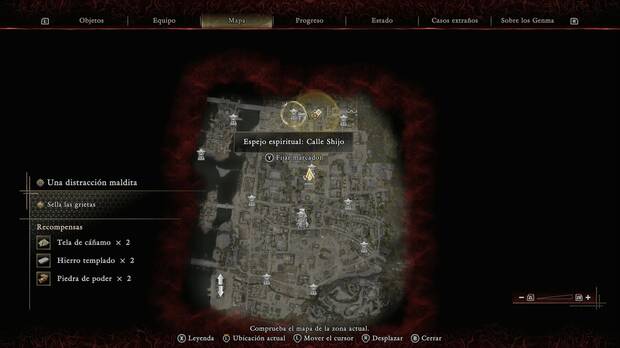 Onimusha: Way of the Sword - Una distracci�n maldita; ubicaci�n del espejo Calle Shijo al norte de Kioto