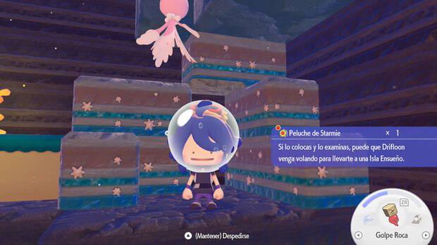 Pok�mon Pokopia DLC 1 Cuenca Coralina - Petici�n A construir el edificio bonito - Conseguir el peluche de Starmie para la petici�n de Frillish Hembra