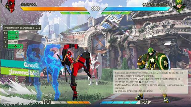 Marvel Tokon Fighting Souls - Comandos secretos de Deadpool; Deadpool usando el Fever Dream:  F�nix