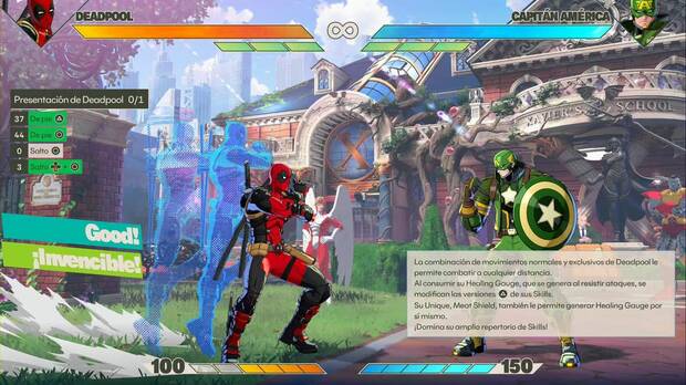 Marvel Tokon Fighting Souls - Comandos secretos de Deadpool; Deadpool usando el Fever Dream: Furia