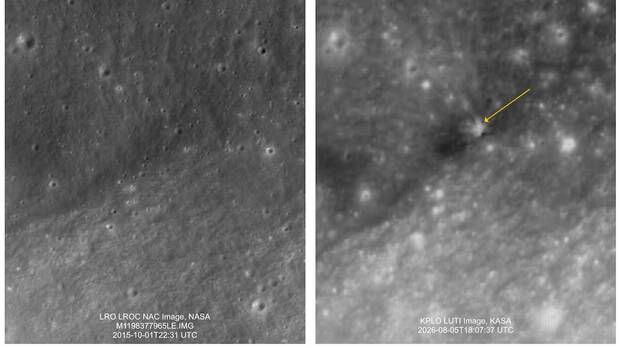 Luna y el resto del cr�ter