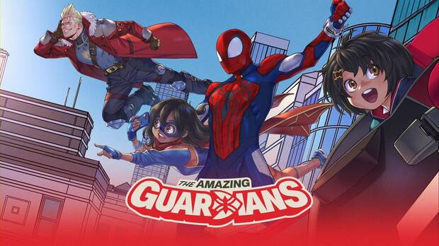 Marvel Tokon Fighting Souls - Modo Historia, pantalla de carga de Asombrosos Guardianes