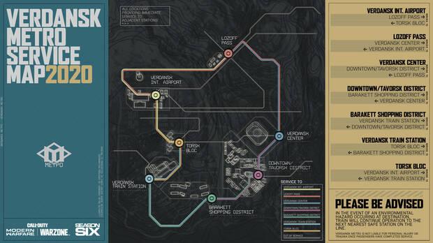 El metro llega maana a Call of Duty Warzone: as funcionar Imagen 2