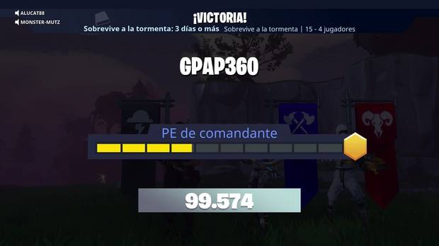 Fortnite - Experiencia ganada