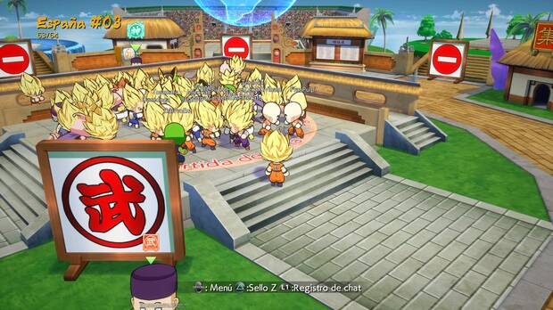 El juego cuenta con salas online de 64 jugadores donde podremos movernos con un avatar cabez�n para acceder a sus distintos modos e interactuar con otros jugadores.