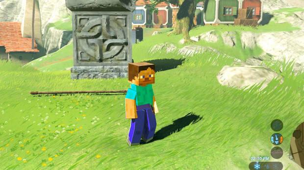 Un 'mod' introduce a CJ de GTA San Andreas en Zelda: Breath of the Wild Imagen 2