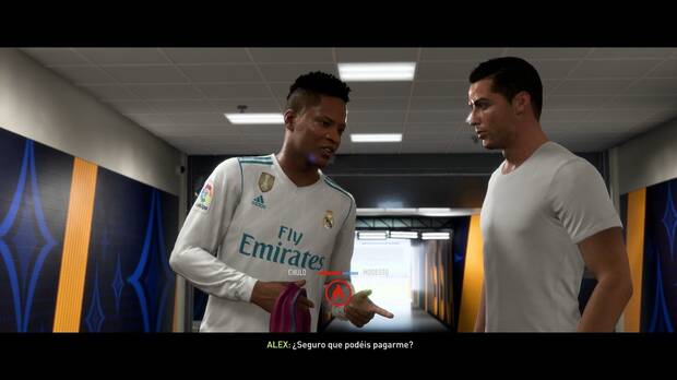 En El camino algunas estrellas del mundo del fútbol se interpretan así mismas, como Cristiano Ronaldo.