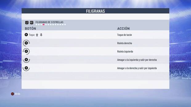 Filigranas de 3 estrellas FIFA 19