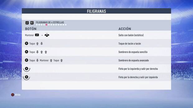 Filigranas de 4 estrellas FIFA 19