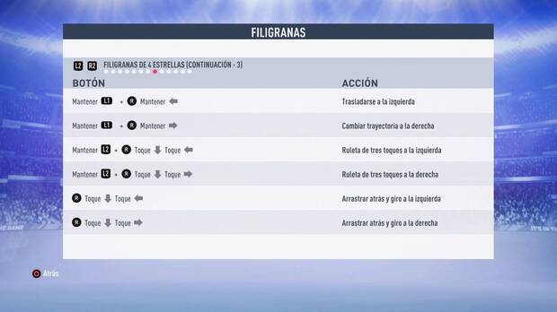 Filigranas de 4 estrellas FIFA 19