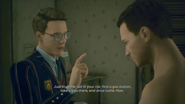 No sabemos a�n si este personaje que parece un alter ego de Sam es parte de su historia o un reflejo de su mundo mental, pero nos ha recordado mucho a 'Deadly Premonition', y la relaci�n de su protagonista con Zach, un amigo imaginario.