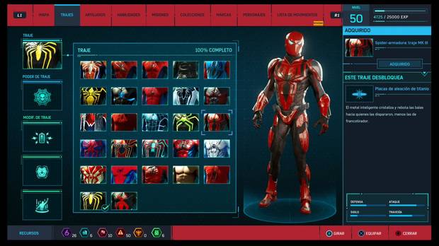 Marvel's Spider-Man - Trajes: Spider-armadura: traje Mk.III