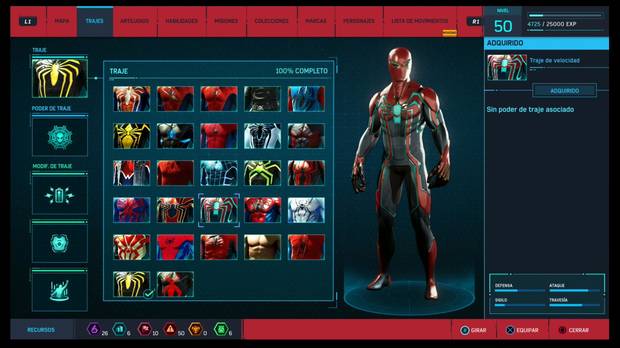 Marvel's Spider-Man - Trajes: Traje de velocidad