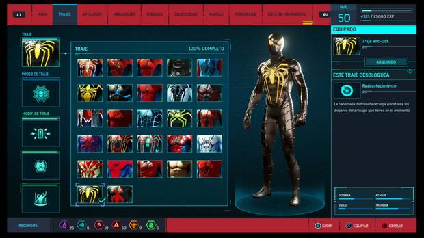 Marvel's Spider-Man - Trajes: Traje anti-Ock