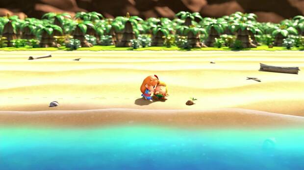 El momento en el que Marin encuentra a Link en la playa es una de las escenas m�s ic�nicas de la saga.