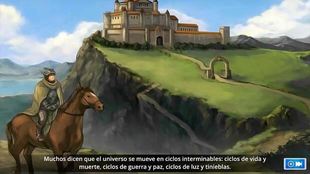 El argumento tiene bastante peso a lo largo de la aventura, pudiendo disfrutar de textos en espa�ol e ilustraciones como esta que ten�is aqu�.