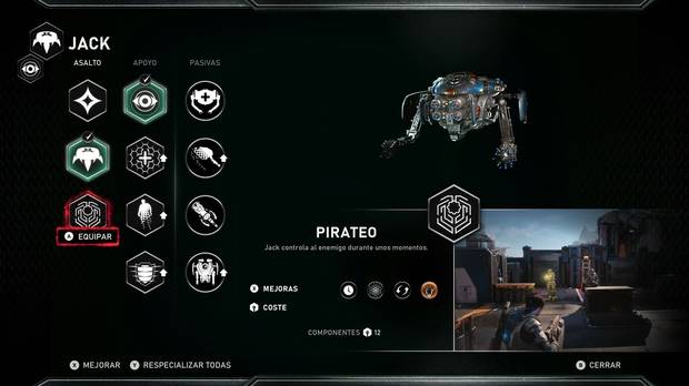 Jack trae consigo un sistema de progresi�n muy interesante.