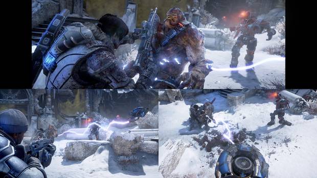 El multijugador local sigue estando presente, algo que cada vez menos juegos mantienen, pero que 'Gears of War' sigue respetando, en esta ocasi�n para tres jugadores.