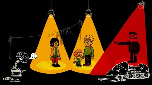 En muchos aspectos Welcome to Elk incorpora el lenguaje teatral a sus escenas.
