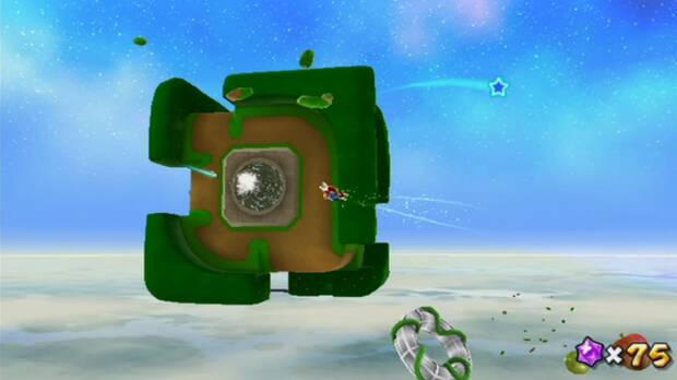 Colega de conejos, viento y cielo al 100% en Super Mario Galaxy 02