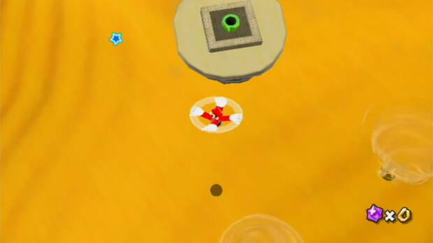 Remolinos de arena ascendente al 100% en Super Mario Galaxy 01