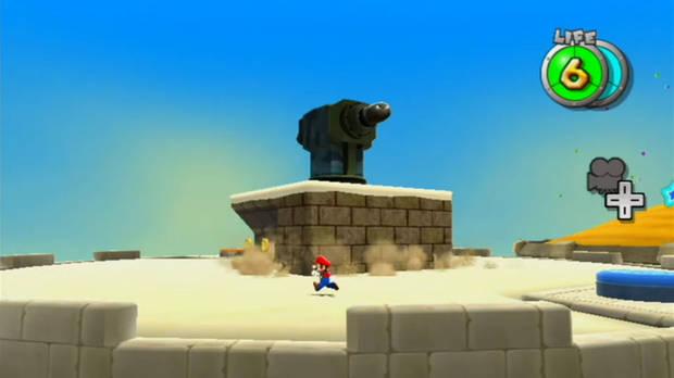 Destellos entre la arena al 100% en Super Mario Galaxy 01