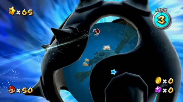 El escualo de las profundidades al 100% en Super Mario Galaxy 01