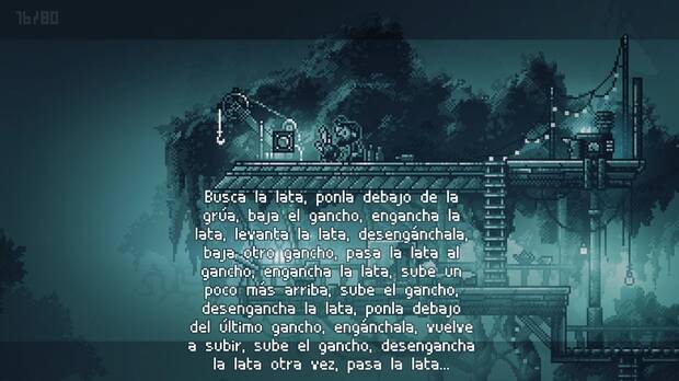 Podemos decir que es un juego que a veces tiene bastante texto.