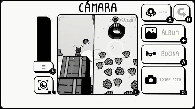 La c�mara de fotos es la herramienta principal del juego, cuenta con varias opciones de encuadre (aunque nada especialmente avanzado) y se ir� ampliando con nuevas acciones a medida que avancemos.