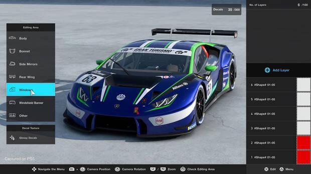  El editor de vinilos ha demostrado su enorme popularidad en 'GT Sport' y no pod�a faltar en 'GT7'. Decora tu coche favorito como los cl�sicos.