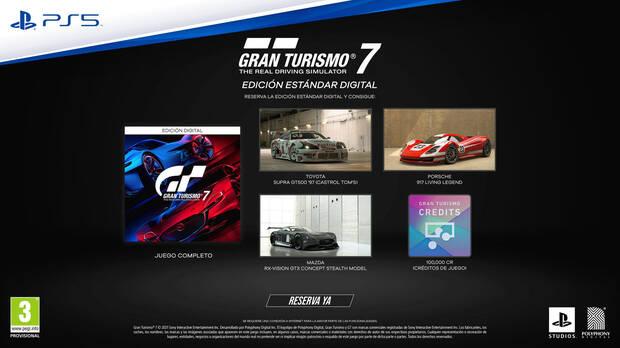 Contenido edicin digital estndar Gran Turismo 7.