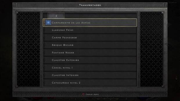 Diablo 2: Resurrected - Lista de teletransportadores