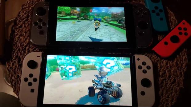 Nintendo Switch OLED con Mario Kart 8