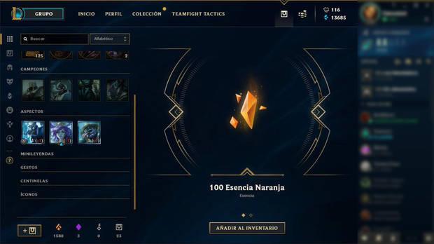 League of Legends: ¿Cómo conseguir esencias naranjas gratis?