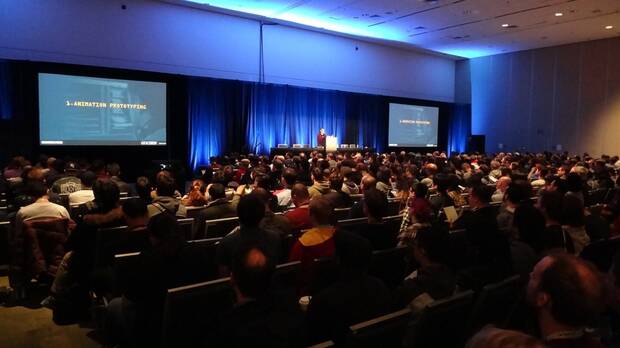 Soria y y Jeremy Yates impartieron una charla sobre prototipado en la GDC de 2017.