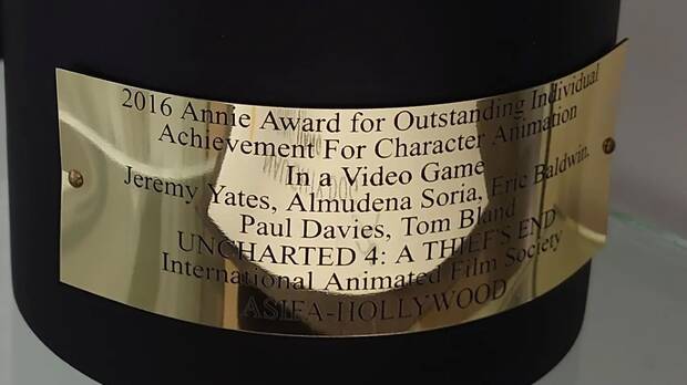 Inscripción en el premio Annie.